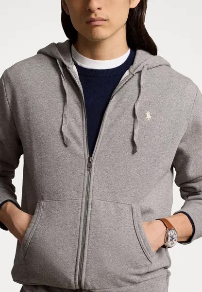 Толстовка на молнии LOOPBACK FLEECE FULL-ZIP HOODIE Ralph Lauren, темно-серый