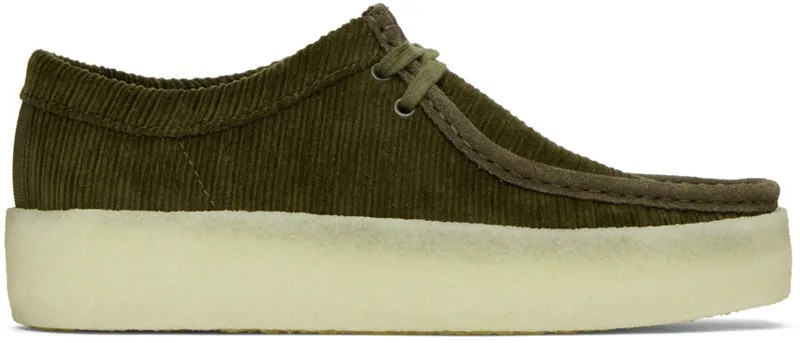 Оксфорды цвета хаки Wallabee Cup Clarks Originals