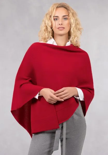 Накидка MERINO LAMBSWOOL PONCHO Giesswein, цвет flammenrot