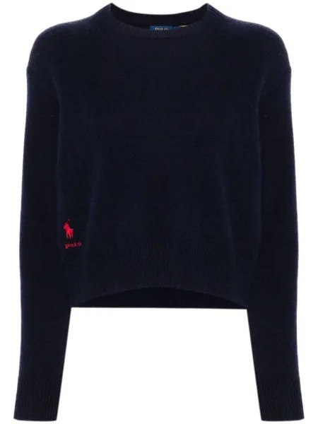Polo Ralph Lauren свитер с мотивом «Поло Пони», синий