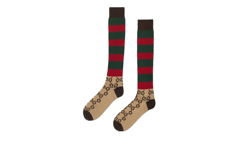 Мужские носки выше колена Gucci