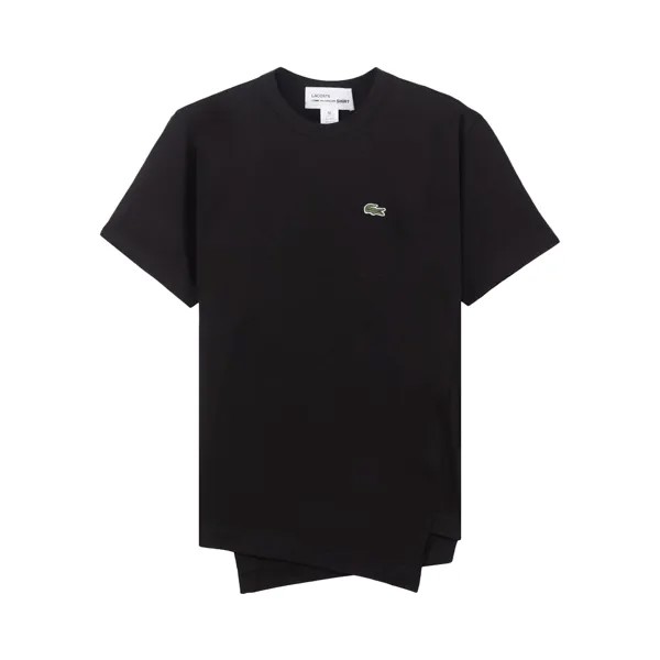 Comme des Garçons SHIRT x Lacoste Маленькая футболка с логотипом, черная