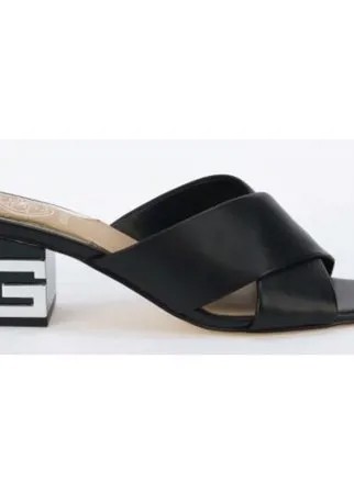 Кожаные мюли на блочном каблуке GUESS FL6DRALEA03 Черный 35