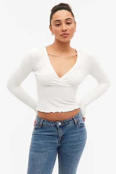Пуловер женский Monki 1130212001 белый M (доставка из-за рубежа)