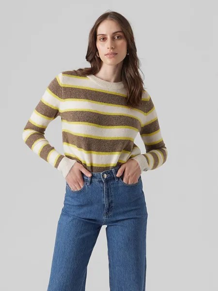 Пуловер Vero Moda, цвет braun/creme
