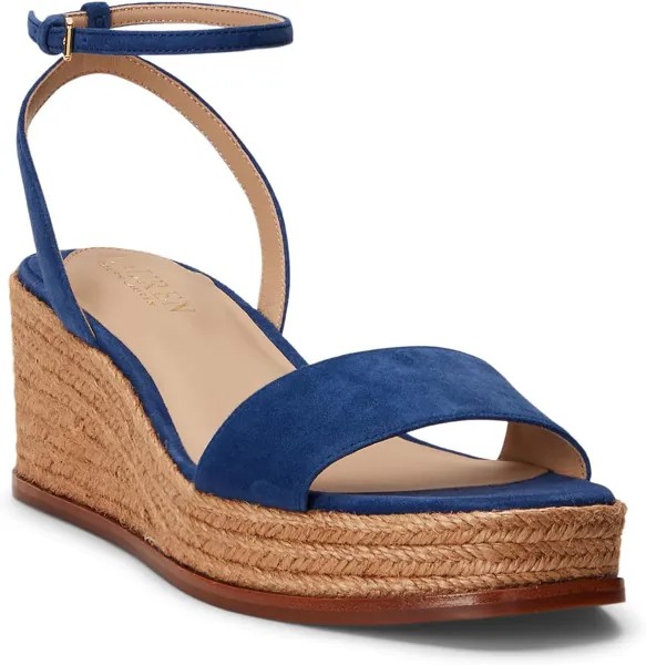 Туфли LAUREN Ralph Lauren Leona Suede Espadrille, цвет Indigo Sail