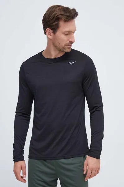 Лонгслив для бега Impulse Core Mizuno, черный