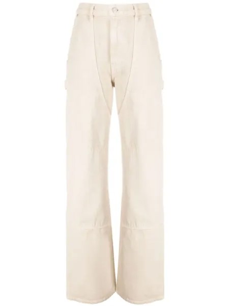 Helmut Lang джинсы Carpenter прямого кроя, нейтральный цвет