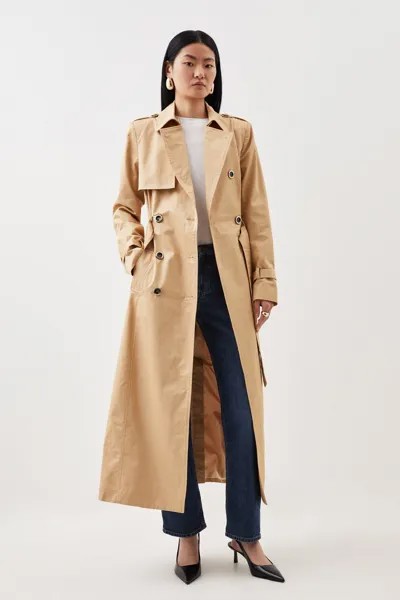 Классический тренч с поясом Karen Millen, бежевый