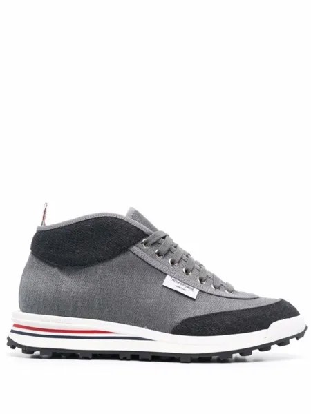 Thom Browne высокие кроссовки Rugby, серый