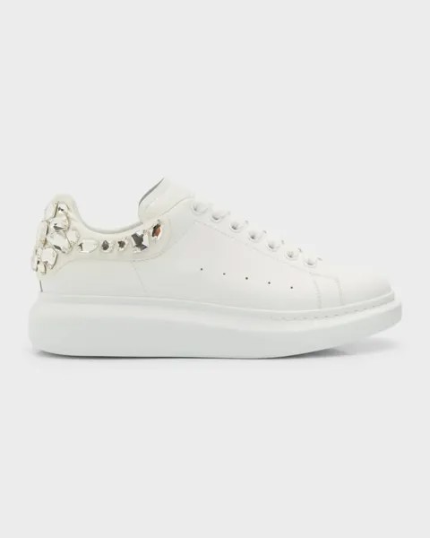 Мужские массивные кожаные низкие кеды Crystal Backstay Alexander McQueen