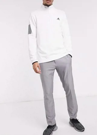 Серые брюки с тремя полосками adidas Golf-Серый