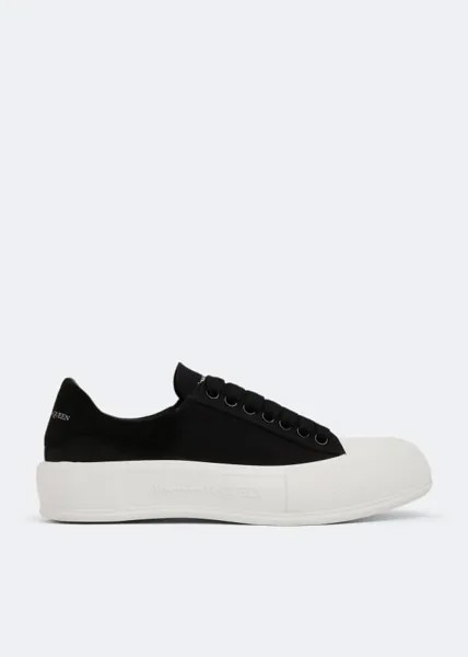 Кроссовки ALEXANDER MCQUEEN Deck Plimsoll sneakers, черный