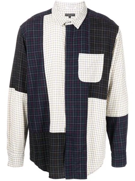 Engineered Garments рубашка Combo в стиле колор-блок