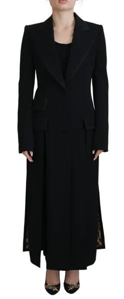 DOLCE - GABBANA Куртка Полиэстер Черное Однобортное Пальто IT40/US6/S 3000usd