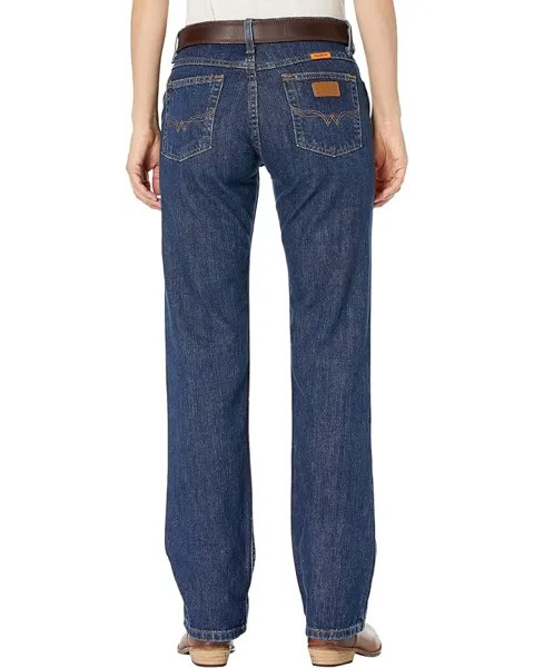 Джинсы Wrangler Western Flame Resistant Jeans Mid-Rise Bootcut, цвет Dark Denim