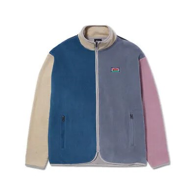 HUF New Day Color Block Tech Fleece Jacket Men глина