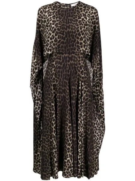 Michael Kors Collection платье Spine с леопардовым принтом, коричневый