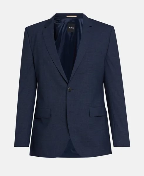 Шерстяной пиджак Boss Black, темно-синий