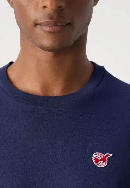 Базовая футболка CORE THE FREE SPIRIT PEACE BIRD Scotch & Soda, темно-синий