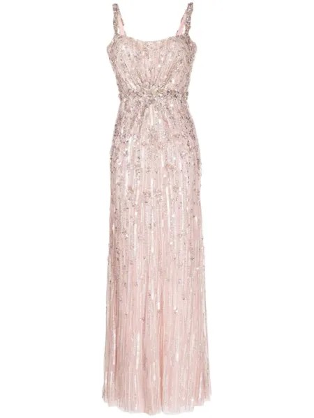 Платье Bright Gem с пайетками Jenny Packham, розовый