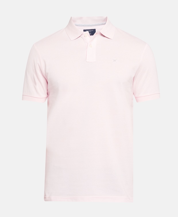 Рубашка-поло из пике Hackett London, розовый