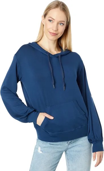 Худи LAmade Lake Arrowhead Volume Sleeve Fullover Hoodie In Lightweight Modal Terry, цвет Evening Blue