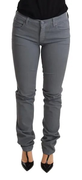 ERMANNO SCERVINO Джинсы хлопковые серые узкие брюки с заниженной талией s. Рекомендуемая розничная цена W32 — 650 долларов США.