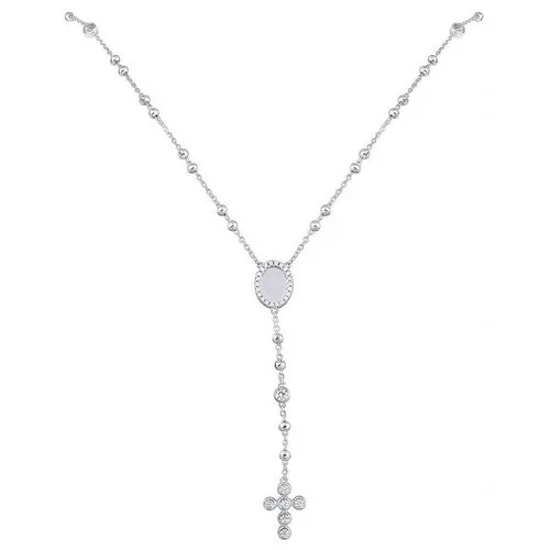 Колье из серебра 925 пробы с фианитами N25359_001_WG ELEMENT47, длина 55 см.