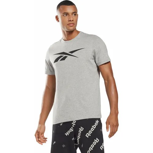 Футболка спортивная Reebok, 1 шт., размер XL, серый