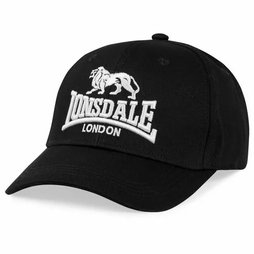 Бейсболка LONSDALE, размер Универсальный, черный