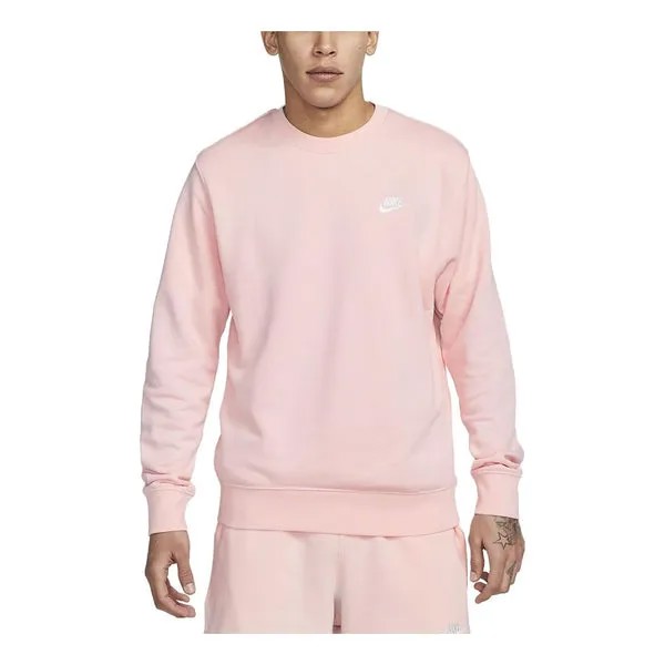 Толстовка Nike Sportswear Club Fleece Crew 'Pink', розовый