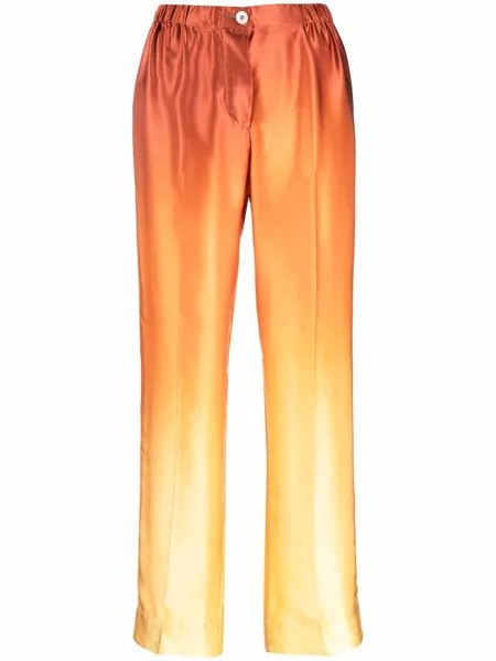 F.R.S For Restless Sleepers Etere gradient-effect silk trousers