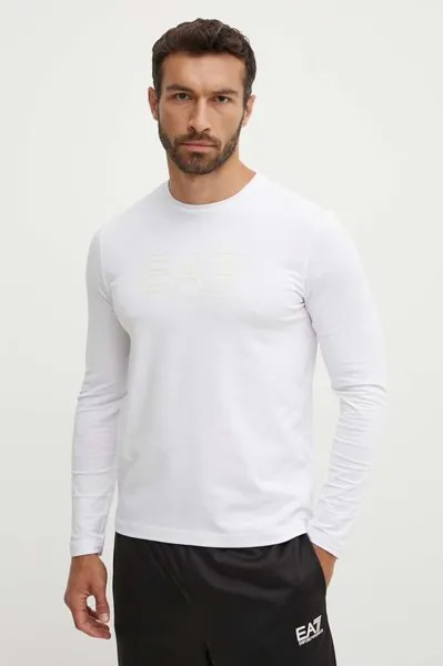 Лонгслив EA7 Emporio Armani, белый