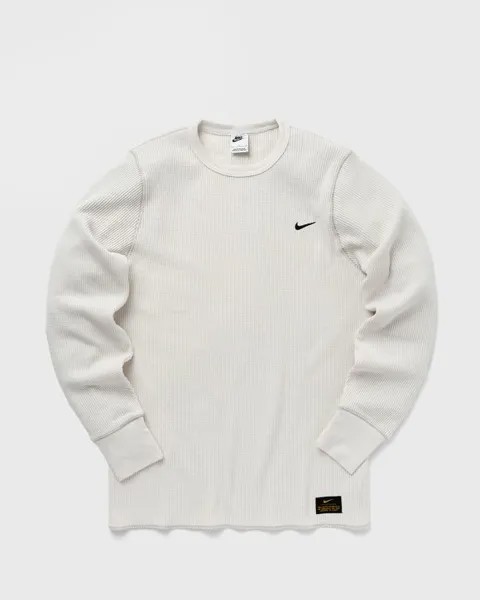 Футболка Nike Life Long-Sleeve Heavyweight Waffle Top, цвет phantom/lt iron ore/black