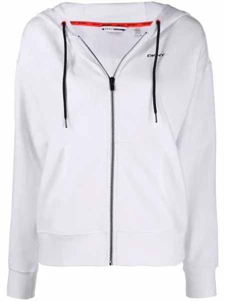 DKNY худи на молнии с логотипом
