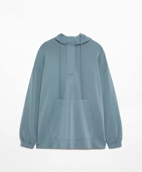 Толстовка Oysho Oversize Soft Touch Modal, голубой