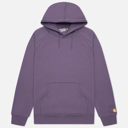 Мужская толстовка Carhartt WIP Chase 13 Oz Hooded, цвет фиолетовый, размер S