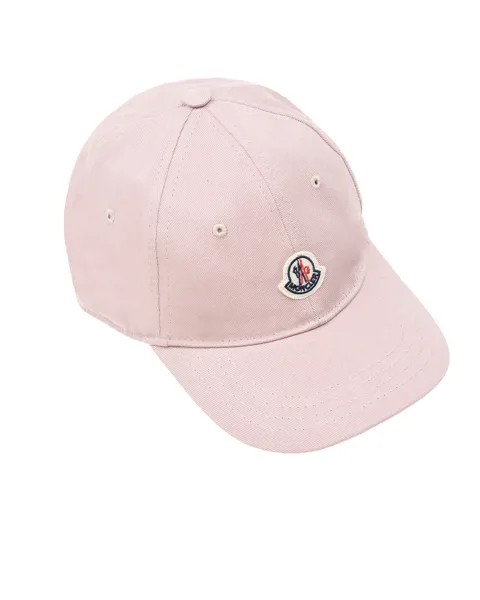 Розовая бейсболка с логотипом Moncler детская