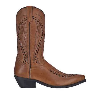 Мужские коричневые классические ботинки Laredo Laramie Goat Pointed Toe Cowboy 68432