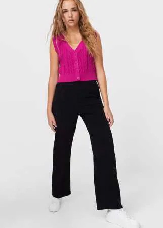 Stradivarius Трикотажный Жилет С Пуговицами Multicolor S