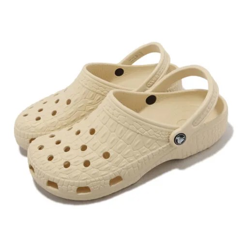 Мужские повседневные сандалии унисекс Crocs Classic Crocskin Clog Vanilla Ivory 206873-108