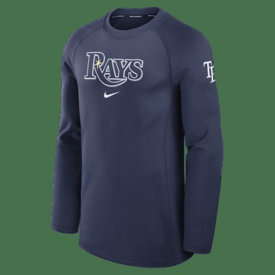 Лонгслив Nike Tampa Bay Rays Authentic Collection Game Time, темно-синий