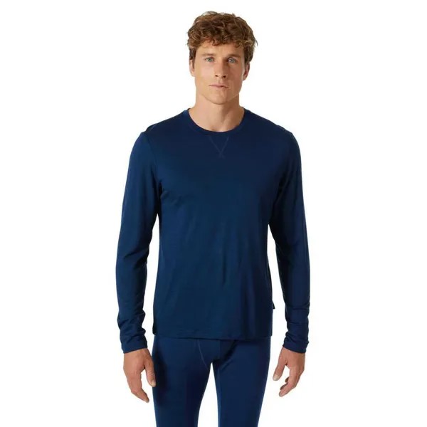 Лонгслив Helly Hansen Merino Crew, синий