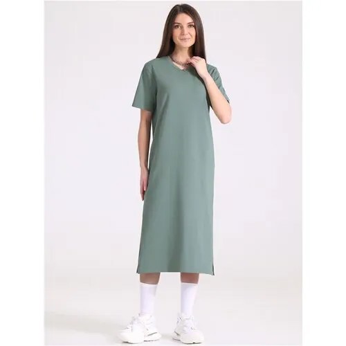 Платье Апрель, размер 100-164, зеленый