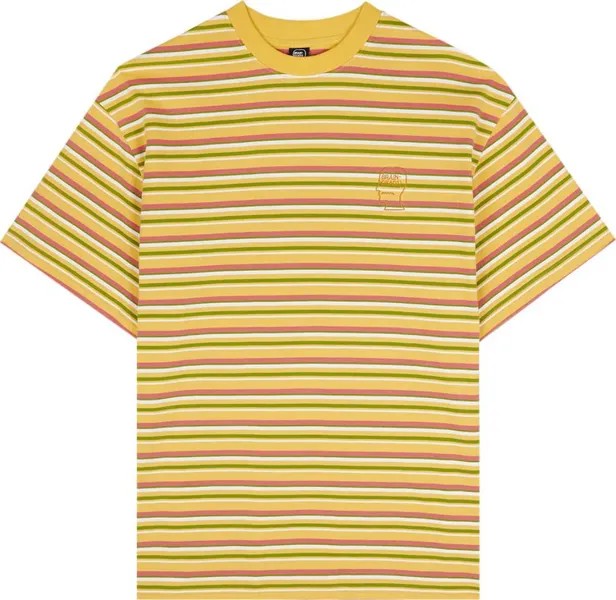 Футболка Brain Dead Nineties Blocked Striped T-Shirt 'Mustard', желтый