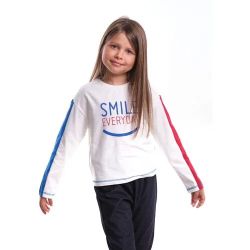 Лонгслив Mini Maxi, хлопок, размер 122, бежевый