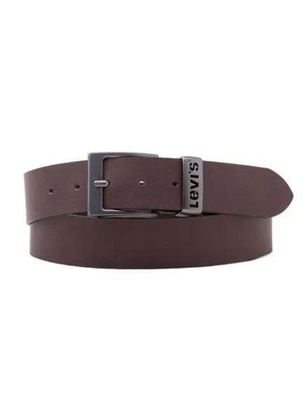 Ремень мужской Levi's Men Ashland Metal Belt коричневый, 80 см