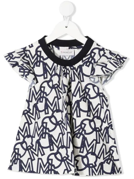 Moncler Enfant футболка с логотипом