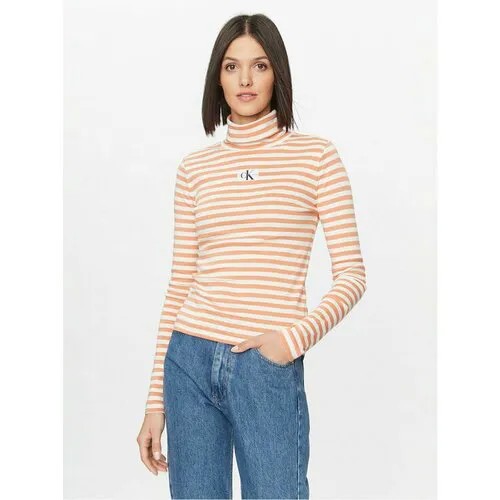 Водолазка Calvin Klein Jeans, размер L [INT], оранжевый